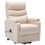 Sillón elevable tela crema de , Sillones - Ref: Foro24-321245, Precio: 316,75 €, Descuento: %