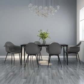 Dining chairs 6 units gray PP by , dining chairs - Ref: Foro24-3082358, Price: 332,02 €, Discount: %