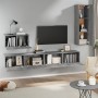 TV furniture set 4 pieces Sonoma gray plywood by , TV Furniture - Ref: Foro24-3114332, Price: 179,99 €, Discount: %