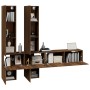 Brown oak plywood TV wall cabinet by , TV Furniture - Ref: Foro24-3114573, Price: 226,97 €, Discount: %