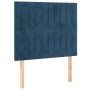 Dark blue velvet bed frame with headboard 80x200 cm by , Beds and slatted bases - Ref: Foro24-3125847, Price: 151,49 €, Disco...