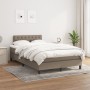 Cama box spring con colchón tela gris taupe 120x200 cm de , Camas y somieres - Ref: Foro24-3140285, Precio: 388,31 €, Descuen...