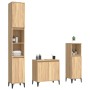 Sonoma oak plywood 3-piece bathroom furniture set by , Bathroom furniture - Ref: Foro24-3185592, Price: 207,21 €, Discount: %