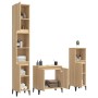 Sonoma oak plywood 3-piece bathroom furniture set by , Bathroom furniture - Ref: Foro24-3185592, Price: 207,21 €, Discount: %