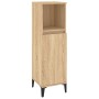 Sonoma oak plywood 3-piece bathroom furniture set by , Bathroom furniture - Ref: Foro24-3185592, Price: 207,21 €, Discount: %