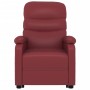 Sillón de masaje elevable cuero sintético rojo tinto de , Sillones de masaje eléctricos - Ref: Foro24-321287, Precio: 332,88 ...