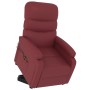 Sillón de masaje elevable cuero sintético rojo tinto de , Sillones de masaje eléctricos - Ref: Foro24-321287, Precio: 332,88 ...