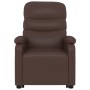 Brown synthetic leather elevating massage chair by , Electric massage chairs - Ref: Foro24-321285, Price: 332,54 €, Discount: %