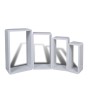 Cube Shelf Set 4 Pieces White by vidaXL, Shelves and shelves - Ref: Foro24-240345, Price: 104,86 €, Discount: %