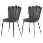 Venture Home Dining chairs 2 pcs Limhamn black and gray velvet by , dining chairs - Ref: Foro24-444734, Price: 217,98 €, Disc...