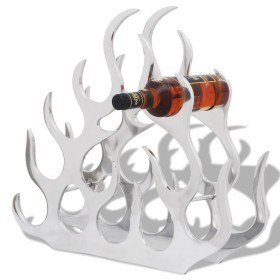 Wine rack for 11 silver aluminum bottles by vidaXL, Wine racks - Ref: Foro24-242332, Price: 74,99 €, Discount: %