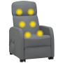 Gray synthetic leather elevating massage chair by , Electric massage chairs - Ref: Foro24-3124815, Price: 259,27 €, Discount: %