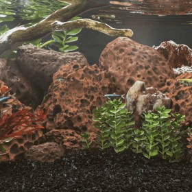 Red volcanic rocks 10 kg 10-30 cm by , Aquarium decoration - Ref: Foro24-155323, Price: 43,99 €, Discount: %