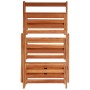 Soporte para plantas de 3 niveles madera de acacia 50x63x80 cm de , Soportes para macetas - Ref: Foro24-43994, Precio: 64,28 ...