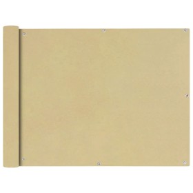 Toldo para balcón tela oxford 90x600 cm beige de vidaXL, Sombrillas - Ref: Foro24-42335, Precio: 22,99 €, Descuento: %