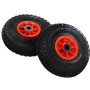 Sack cart wheels 4 units rubber 3.00-4 (245x82) by , Hoists, cranes and carts - Ref: Foro24-142970, Price: 46,31 €, Discount: %