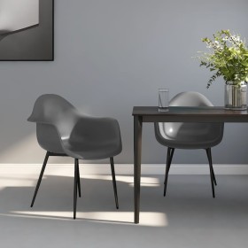 Dining chairs 2 units gray PP by , dining chairs - Ref: Foro24-338079, Price: 115,42 €, Discount: %