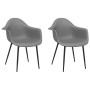 Dining chairs 2 units gray PP by , dining chairs - Ref: Foro24-338079, Price: 115,42 €, Discount: %