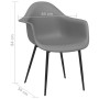 Dining chairs 2 units gray PP by , dining chairs - Ref: Foro24-338079, Price: 115,42 €, Discount: %