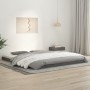 Estructura de cama madera maciza de pino gris 180x200 cm de , Camas y somieres - Ref: Foro24-823431, Precio: 196,96 €, Descue...