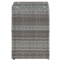 Mesa auxiliar superficie vidrio ratán sint. gris 35x35x52 cm de , Mesas auxiliares - Ref: Foro24-46983, Precio: 69,85 €, Desc...