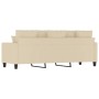 Sofá de 3 plazas de tela crema 180 cm de , Sofás - Ref: Foro24-359277, Precio: 341,05 €, Descuento: %