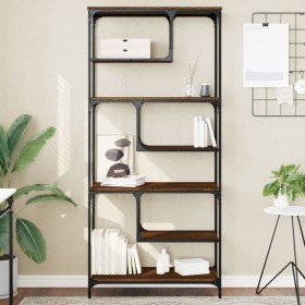 Brown oak engineered wood shelf 81x36x176 cm by , Bookcases and shelves - Ref: Foro24-836227, Price: 78,99 €, Discount: %