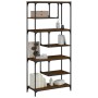 Regal aus braunem Eichenholzwerkstoff, 81 x 36 x 176 cm von , Bücherregale und Regale - Ref: Foro24-836227, Preis: 78,82 €, R...