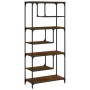 Estantería madera de ingeniería roble marrón 81x36x176 cm de , Librerías y estanterías - Ref: Foro24-836227, Precio: 78,82 €,...