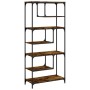 Estantería madera de ingeniería roble ahumado 81x36x176 cm de , Librerías y estanterías - Ref: Foro24-836225, Precio: 89,37 €...