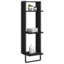 Wall shelving 3 levels black engineered wood 30x25x100 cm by , Shelves and shelves - Ref: Foro24-836303, Price: 35,13 €, Disc...