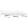 Trundle sofa bed solid white pine wood 90x190 cm by , Beds and slatted bases - Ref: Foro24-836154, Price: 227,32 €, Discount: %