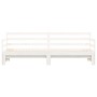 Trundle sofa bed solid white pine wood 90x190 cm by , Beds and slatted bases - Ref: Foro24-836154, Price: 227,32 €, Discount: %