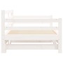 Trundle sofa bed solid white pine wood 90x190 cm by , Beds and slatted bases - Ref: Foro24-836154, Price: 227,32 €, Discount: %