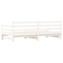 Trundle sofa bed solid white pine wood 90x190 cm by , Beds and slatted bases - Ref: Foro24-836154, Price: 227,32 €, Discount: %