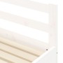 Trundle sofa bed solid white pine wood 90x190 cm by , Beds and slatted bases - Ref: Foro24-836154, Price: 227,32 €, Discount: %