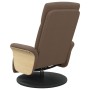 Brown fabric recliner with footrest by , Armchairs - Ref: Foro24-356524, Price: 243,99 €, Discount: %