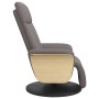 Sillón reclinable con reposapiés tela gris taupe de , Sillones - Ref: Foro24-356526, Precio: 250,99 €, Descuento: %