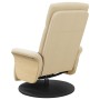 Recliner massage chair with footrest cream fabric by , Armchairs - Ref: Foro24-356539, Price: 256,39 €, Discount: %