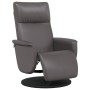 Gray synthetic leather recliner with footrest by , Armchairs - Ref: Foro24-356547, Price: 205,99 €, Discount: %