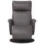 Gray synthetic leather recliner with footrest by , Armchairs - Ref: Foro24-356547, Price: 205,99 €, Discount: %