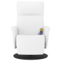 Sillón reclinable masaje con reposapiés cuero sintético blanco de , Sillones - Ref: Foro24-356558, Precio: 227,53 €, Descuent...