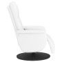 Massage recliner with footrest white synthetic leather by , Armchairs - Ref: Foro24-356558, Price: 227,99 €, Discount: %