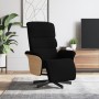 Sillón reclinable con reposapiés tela negra de , Sillones - Ref: Foro24-356603, Precio: 232,77 €, Descuento: %