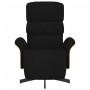 Sillón reclinable con reposapiés tela negra de , Sillones - Ref: Foro24-356603, Precio: 232,77 €, Descuento: %