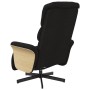 Sillón reclinable con reposapiés tela negra de , Sillones - Ref: Foro24-356603, Precio: 232,77 €, Descuento: %