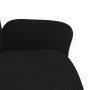 Sillón reclinable con reposapiés tela negra de , Sillones - Ref: Foro24-356603, Precio: 232,77 €, Descuento: %