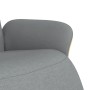 Recliner armchair with footrest in light gray fabric by , Armchairs - Ref: Foro24-356601, Price: 230,28 €, Discount: %