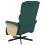 Sillón reclinable de masaje con reposapiés tela verde oscuro de , Sillones - Ref: Foro24-356617, Precio: 253,88 €, Descuento: %