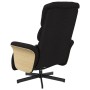 Sillón reclinable de masaje con reposapiés tela negra de , Sillones - Ref: Foro24-356615, Precio: 252,99 €, Descuento: %